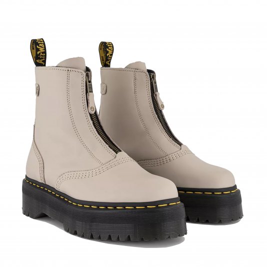 Jetta Platform Zipped Vintage Taupe Sendal