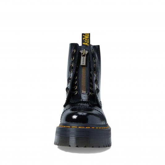 Sinclair Black Distressed Patent