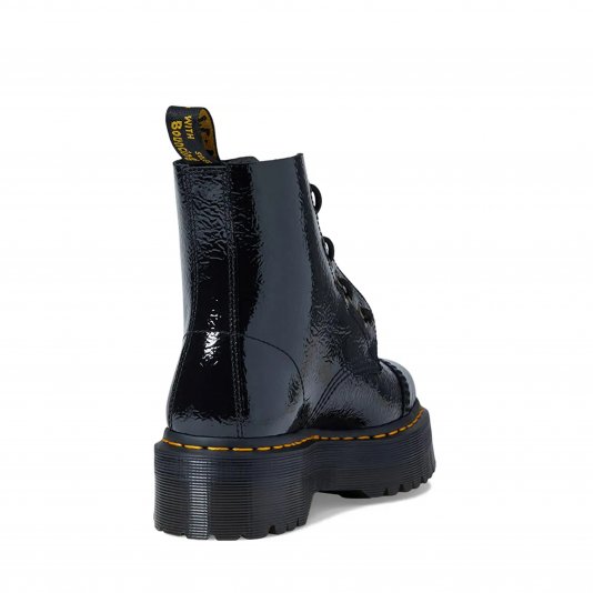 Sinclair Black Distressed Patent