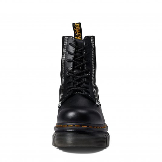 Boots Audrick Platform White Stitch Black Nappa Lux