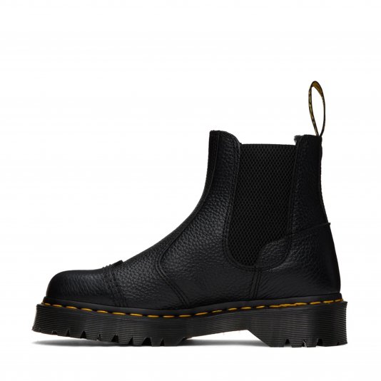 2976 Bex Fleece Black Milled Nappa