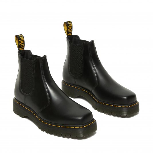 2976 Bex Squared Toe Black Polished Smooth