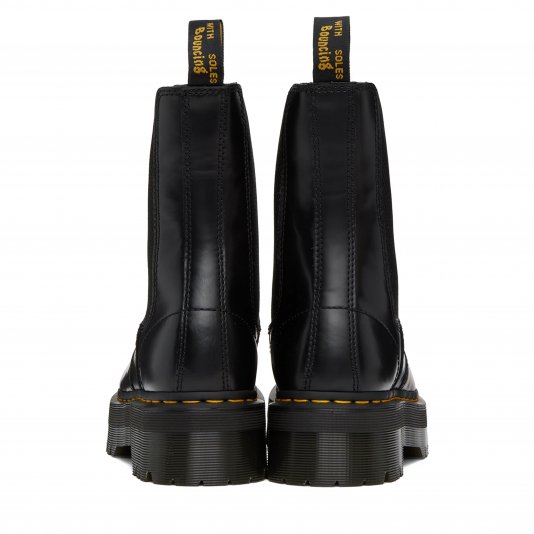 2976 HI Platform Squared Toe Black Polished Smooth