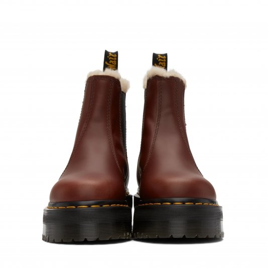 2976 Waterproof Fur Platform Brown Abruzzo