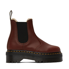 2976 Waterproof Fur Platform Brown Abruzzo