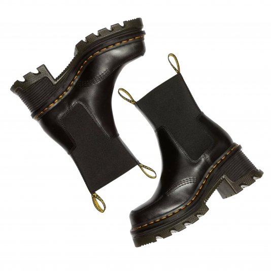 Chelsea Corran Heeled Black Atlas