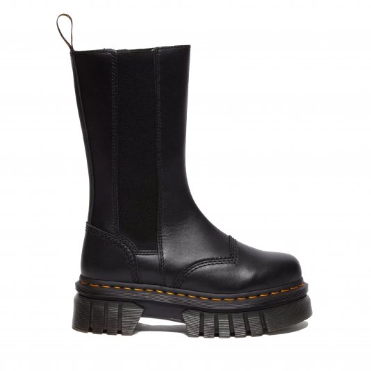 Chelsea Zip Audrick Tall Platform Black Nappa Lux