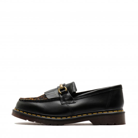 Adrian Snaffle Black Micro Leopard Hair On