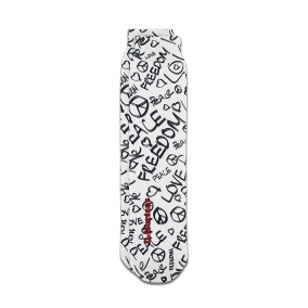 Носки Высокие 1 Шт. Script White - L
