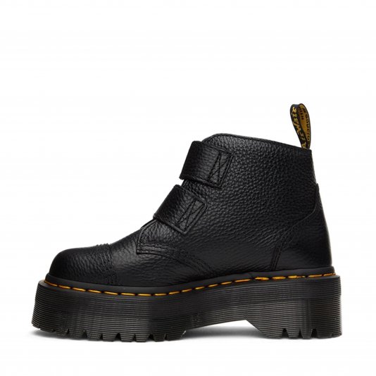 Devon Flower Black Milled Nappa