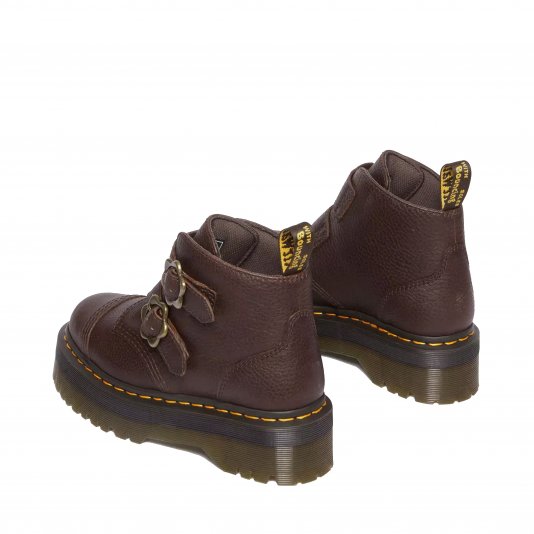 Devon Flower Dark Brown Grizzly