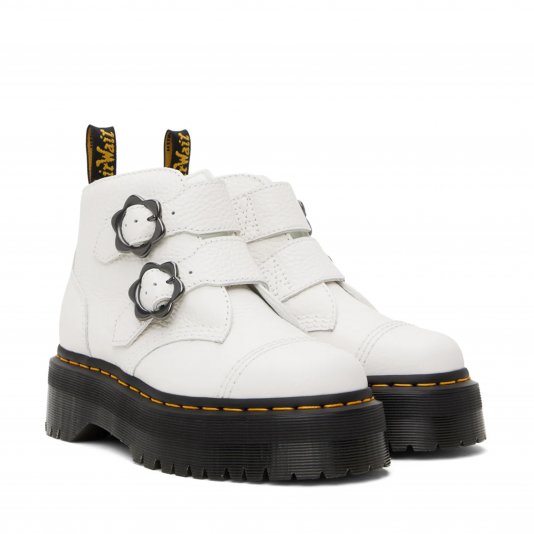 Devon Flower White Milled Nappa
