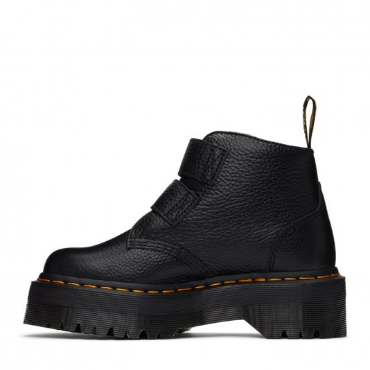 Devon Hearts Black Milled Nappa