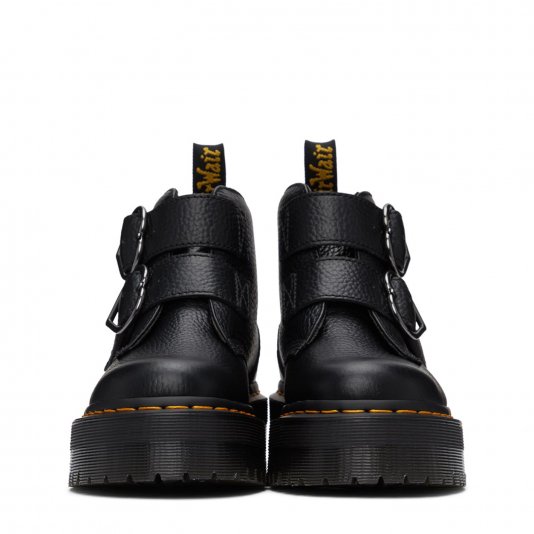 Devon Hearts Black Milled Nappa