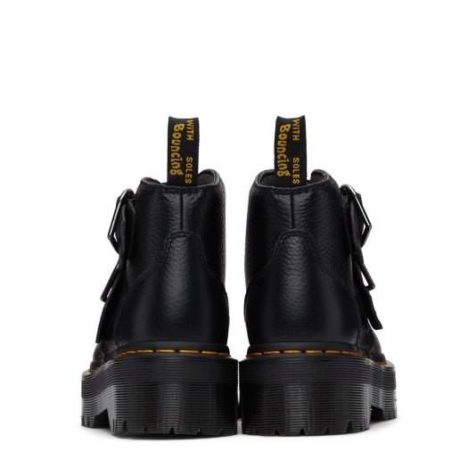 Devon Hearts Black Milled Nappa