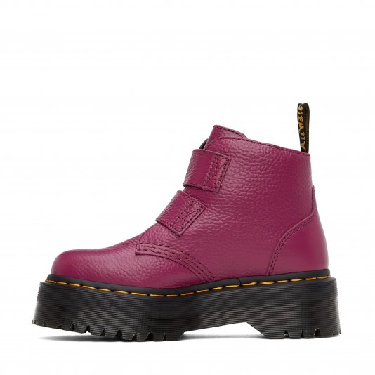 Devon Hearts Fuchsia Milled Nappa