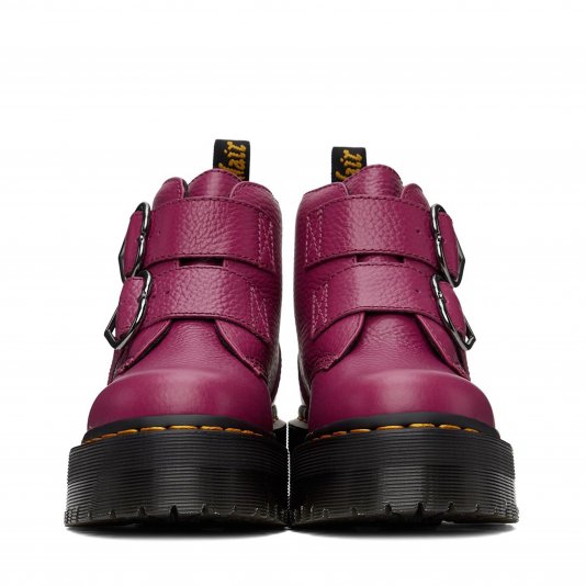 Devon Hearts Fuchsia Milled Nappa