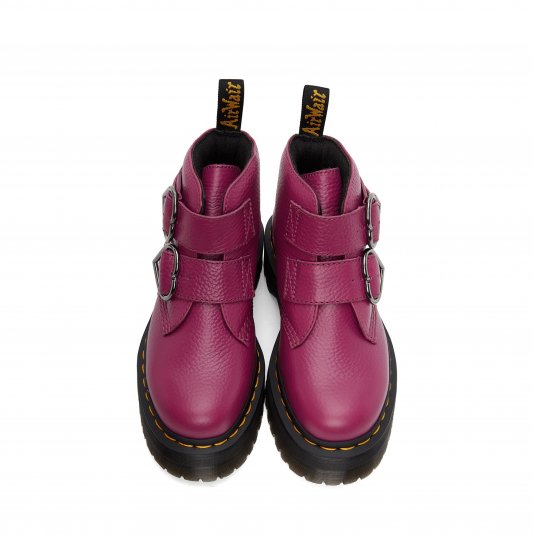Devon Hearts Fuchsia Milled Nappa