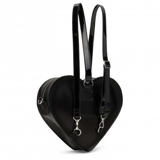 Heart Shaped Black Kyiv / Patent Lamper / Smooth