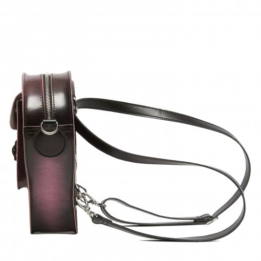 Heart Shaped Distressed Look Black / Fondant Pink Arcadia