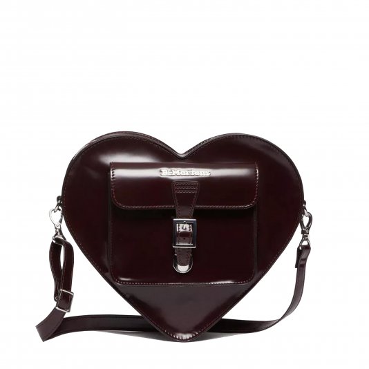 Heart Shaped Vegan Cherry Red Oxford