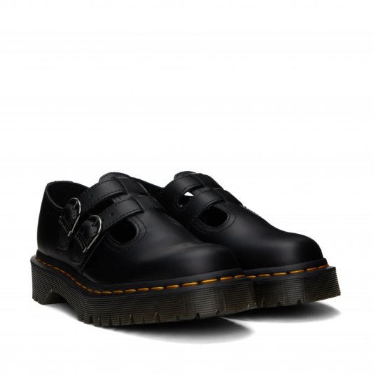 8065 II Bex Mary Jane Black Smooth