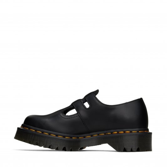 8065 II Bex Mary Jane Black Smooth