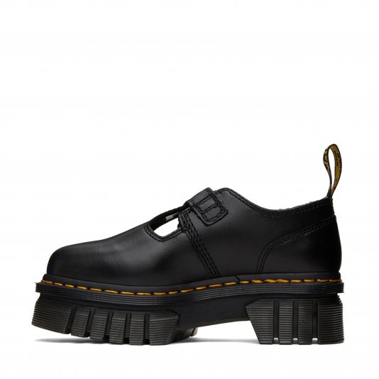Audrick Platform Mary Jane Black Nappa Lux