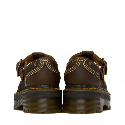 Bethan Platform Arc Dark Brown Crazy Horse