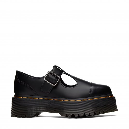Bethan Platform Black Polished Smooth