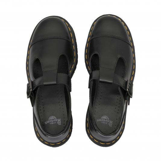 Bethan Platform Black Polished Smooth