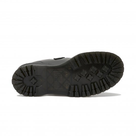 Bethan Platform Black Polished Smooth