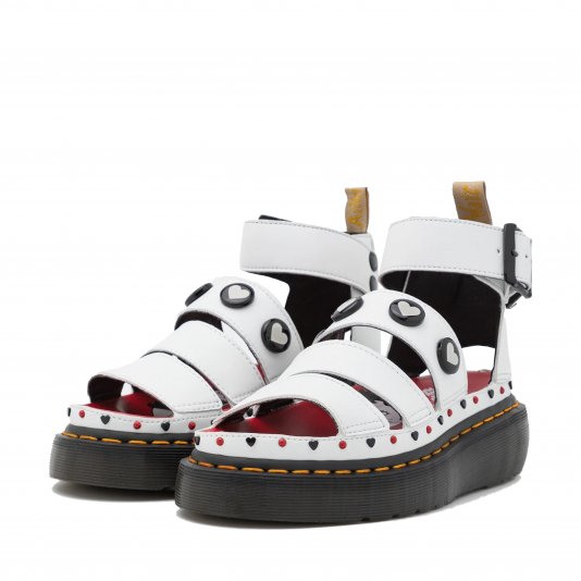 Clarissa II Vegan Platform Betty Boop White Kemble
