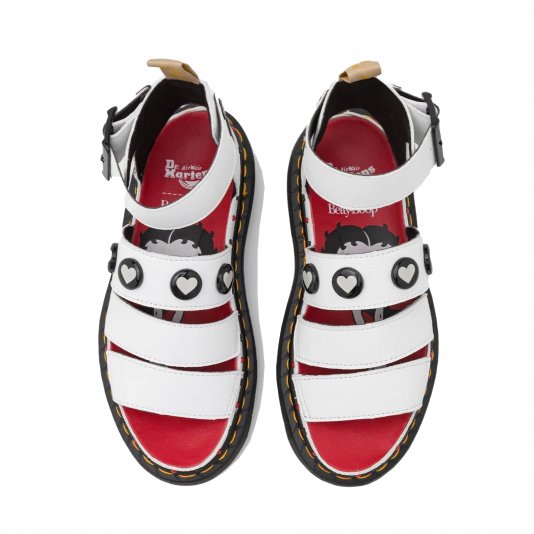 Clarissa II Vegan Platform Betty Boop White Kemble