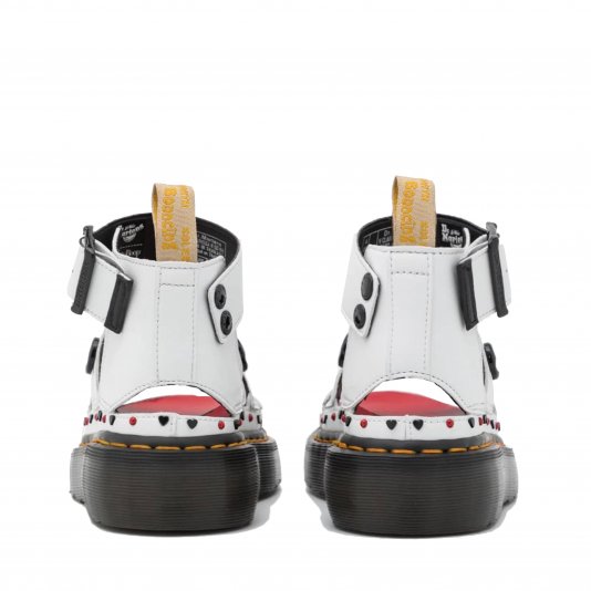 Clarissa II Vegan Platform Betty Boop White Kemble