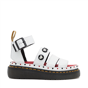 Clarissa II Vegan Platform Betty Boop White Kemble