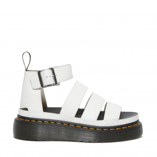 Clarissa Platform White Milled Nappa