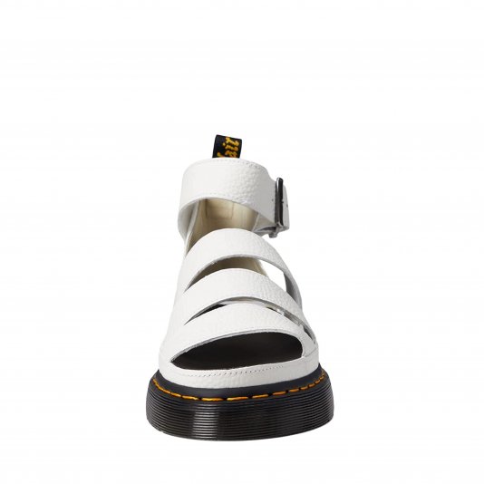 Clarissa Platform White Milled Nappa