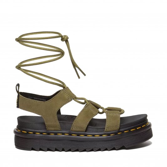 Nartilla Muted Olive Tumbled Nubuck