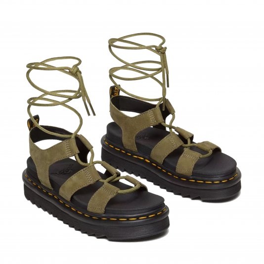 Nartilla Muted Olive Tumbled Nubuck