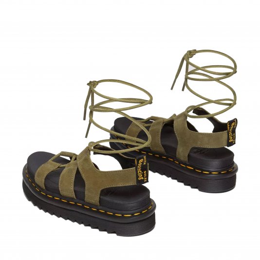 Nartilla Muted Olive Tumbled Nubuck