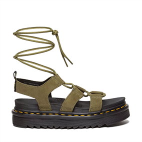Nartilla Muted Olive Tumbled Nubuck