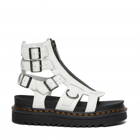 Olson Zip White Milled Nappa