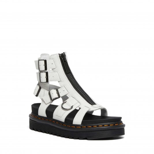 Olson Zip White Milled Nappa