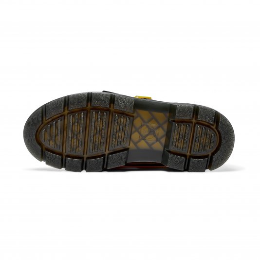 Pearson II Black Coated Leather / Webbing