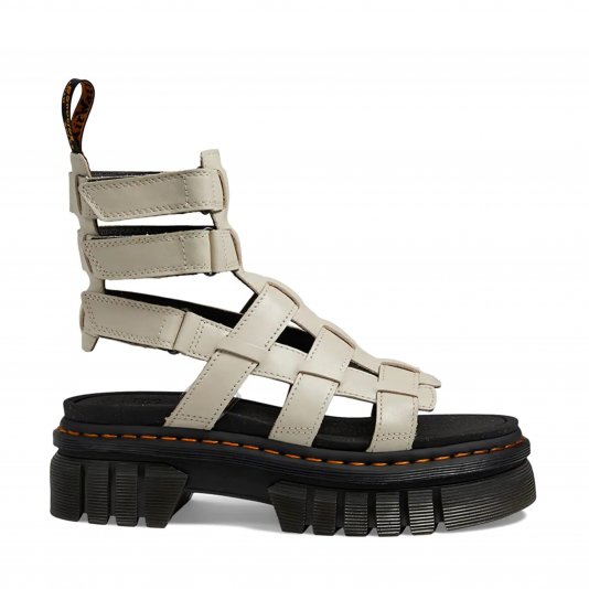 Ricki Platform Cobblestone Grey Nappa Lux