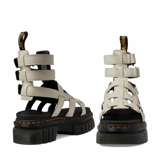 Ricki Platform Cobblestone Grey Nappa Lux