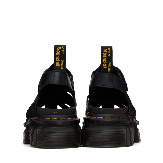 Ricki Platform Fisherman Black Nappa Lux