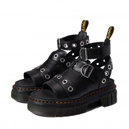 Ricki Platform Hardware Black Nappa Lux