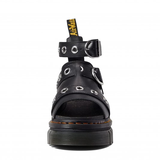 Ricki Platform Hardware Black Nappa Lux